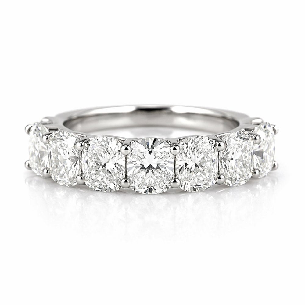 Signature Claudia 4mm Cushion Cut Moissanite Band image 0