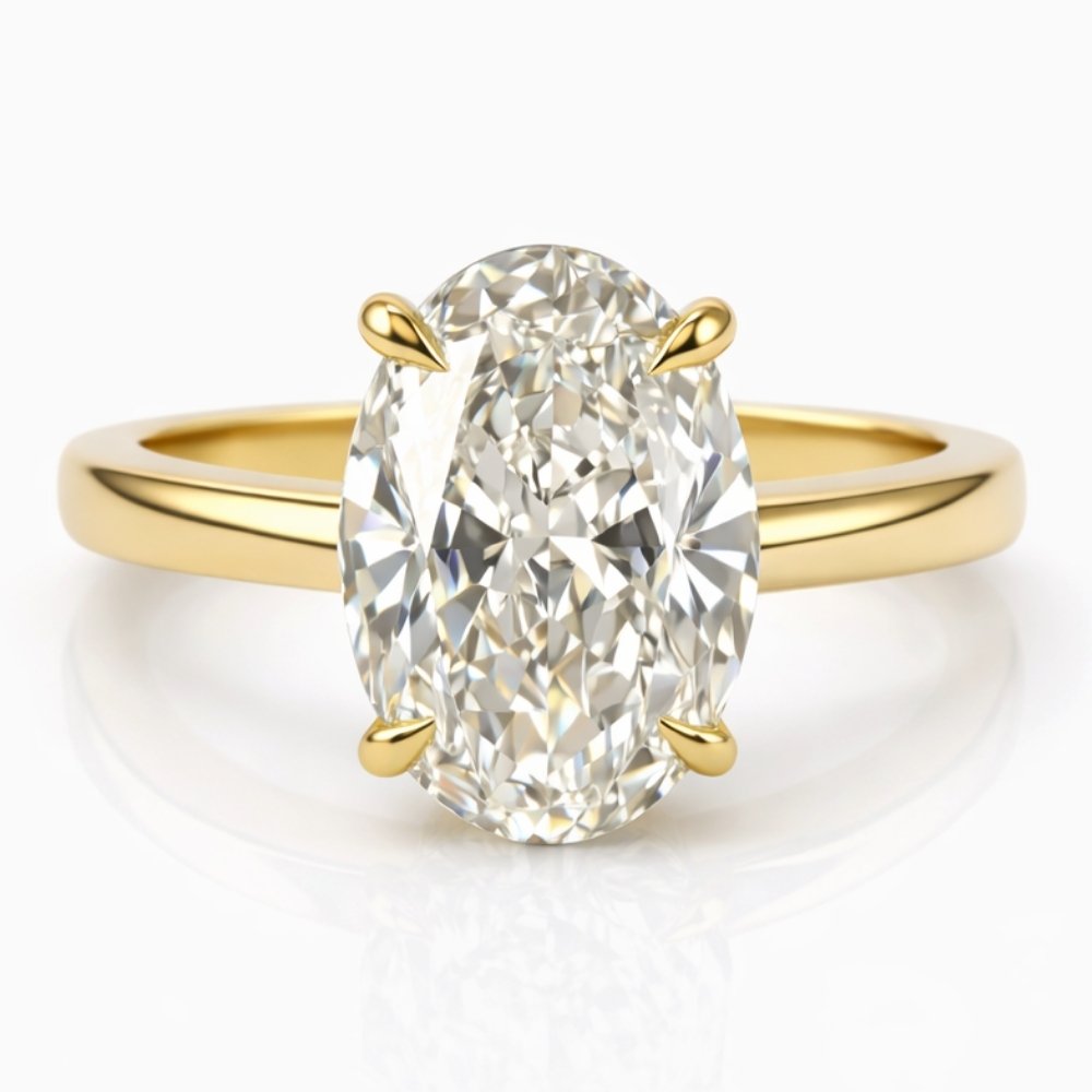 Signature Ophelia Fleur Oval Cut 2-2.5ct Solitaire Ring image 0