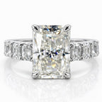 Fay-Maree 7.6CTW Radiant Cut Moissanite Engagement Ring - M and F Series image 0