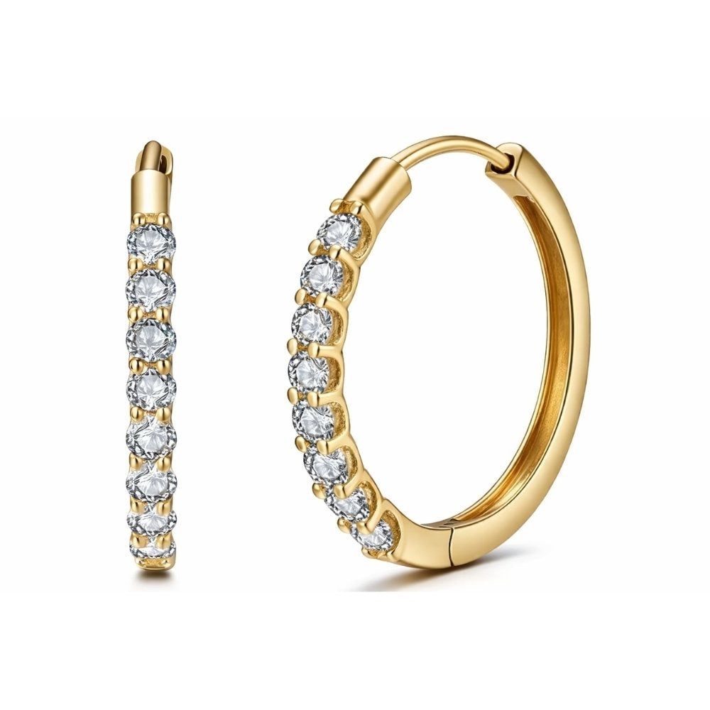 Valen 0.54CTW Lab Grown Diamond Hoop Earrings image 0