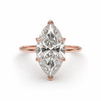 Maeve 3ct Marquise Cut Cathedral Tulip Basket Ring - M&F Series image 8