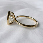 Signature Jasmine 3ct Elongated Cushion Cut Bezel Set Ring image 7