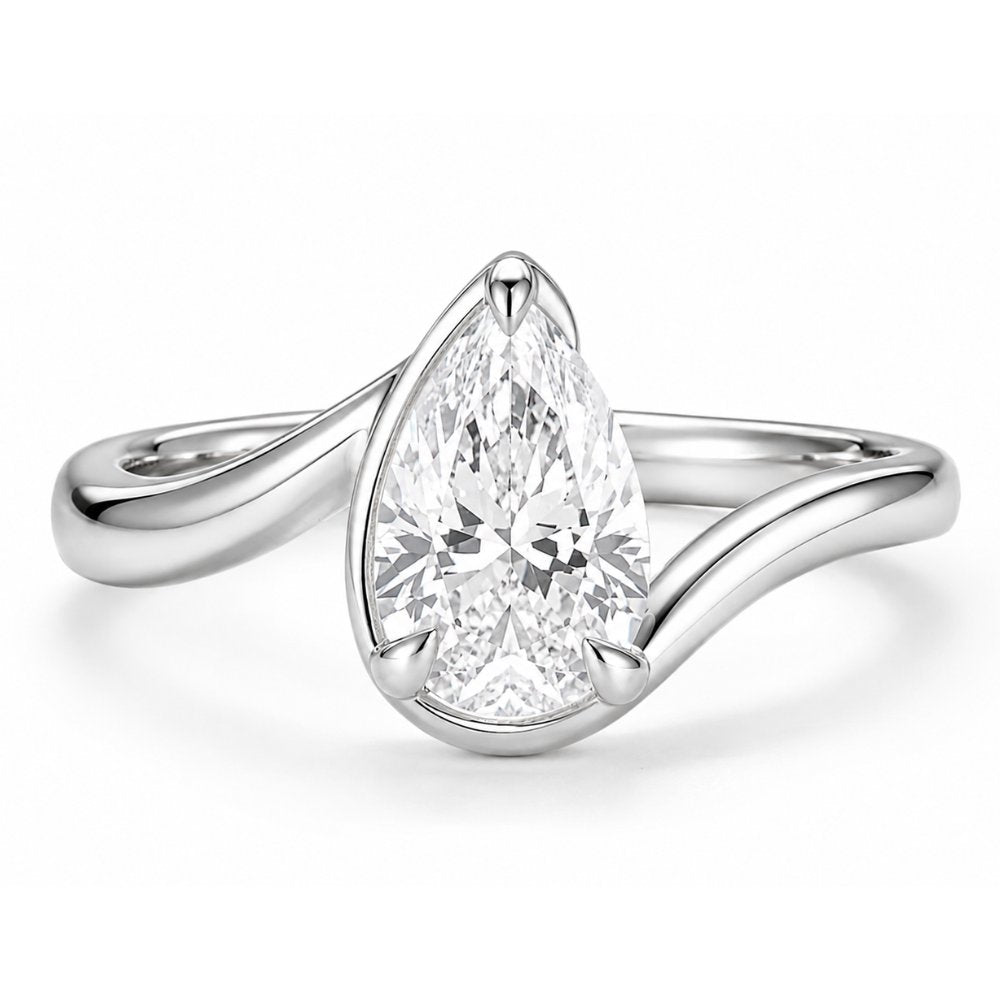 Kay 3ct Pear Contour Ring