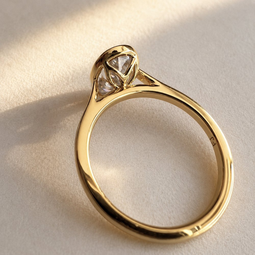 Bianca 2.5ct Oval Bezel Ring
