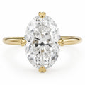 Olivia 4ct Oval Cut Compass Set Solitaire Ring