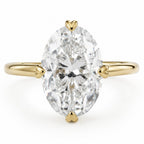 Olivia 4ct Oval Cut Compass Set Solitaire Ring