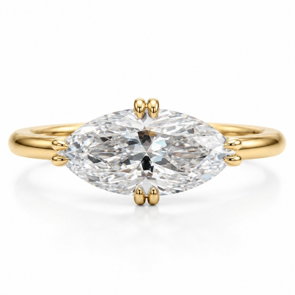 Macey 2ct Marquise East West Ring