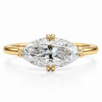 Macey 2ct Marquise East West Ring