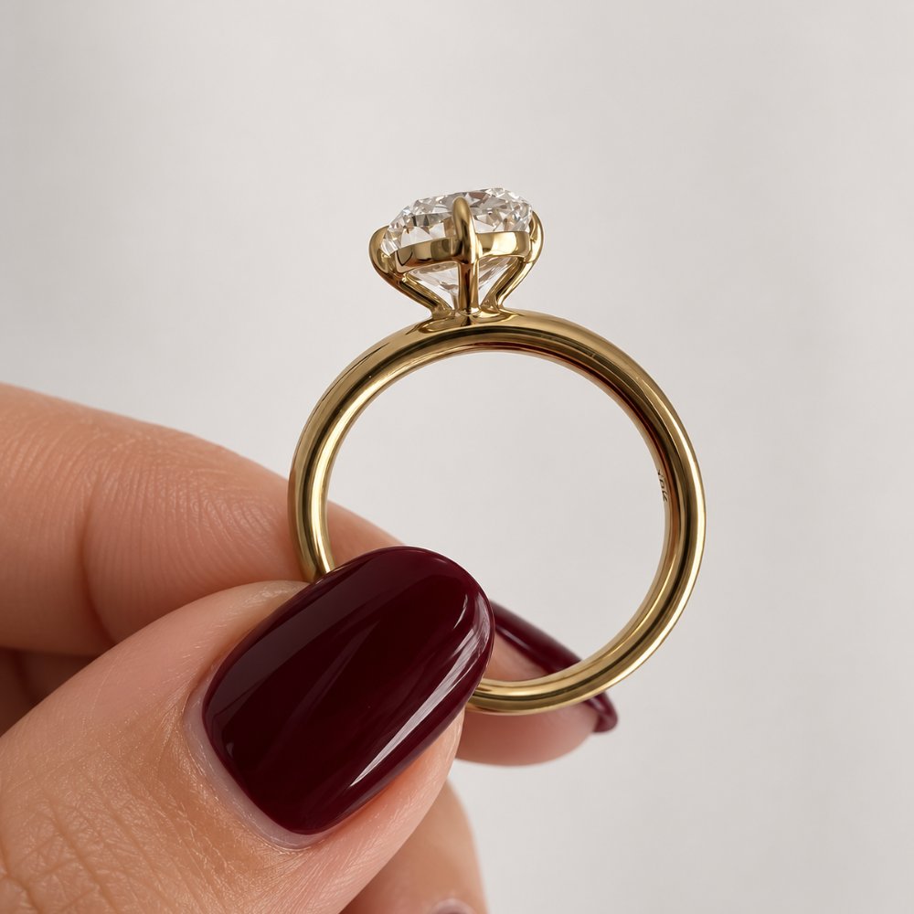 READY TO SHIP - Tanya 3ct Elongated Cushion Tapered Ring