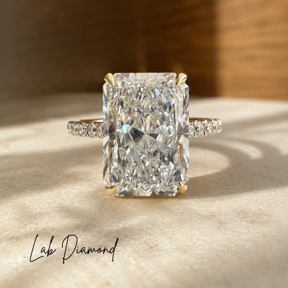 Rosalie 4-4.5ct Radiant Pave Ring