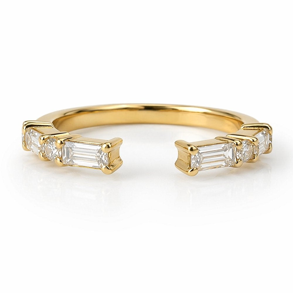 Signature Natalie East West Baguette and Round Cut Band image 0