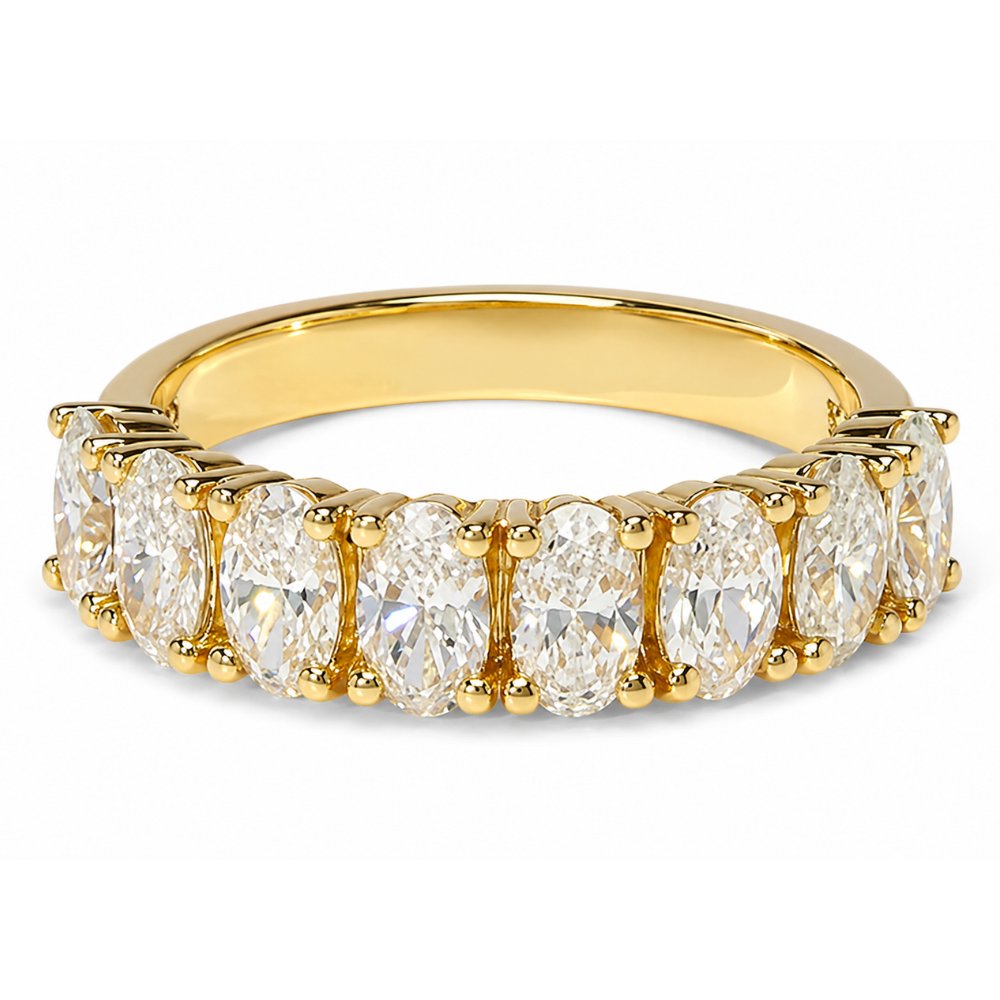 Signature Orianna Oval Half Eternity Band image 0
