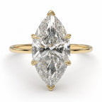 Maeve 3ct Marquise Cut Cathedral Tulip Basket Ring - M&F Series image 0