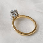 Signature Emily 3.5ct Elongated Cushion Cut Cathedral Engagement Ring image 4