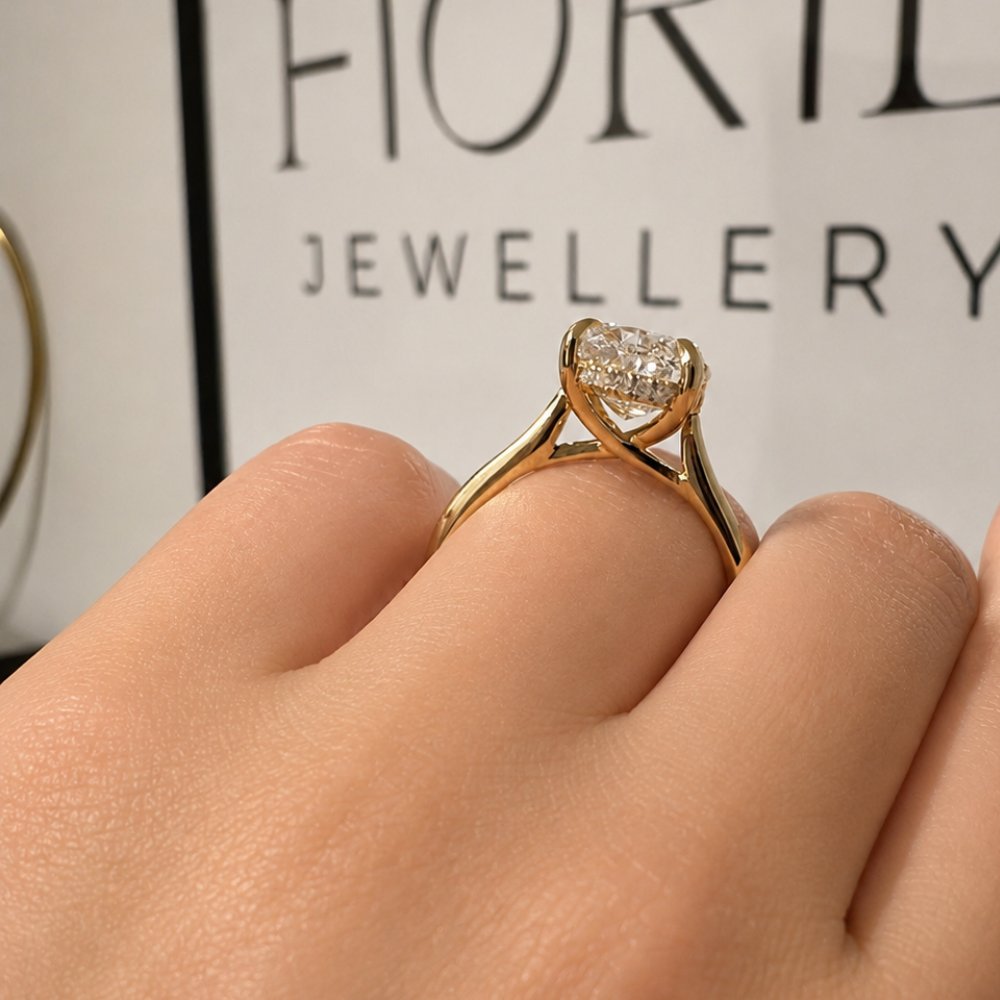 Ivy 4ct Oval Trellis Ring