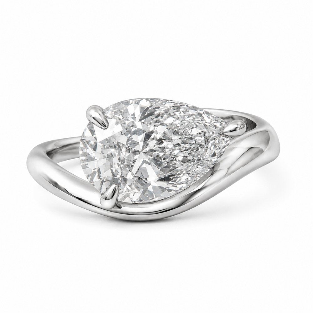Farrah 3.5ct Pear Cut Contour Ring - M&F Series image 7