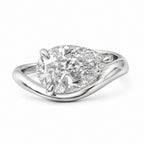 Farrah 3.5ct Pear Cut Contour Ring - M&F Series image 7