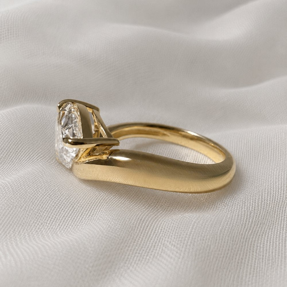 Farrah 3.5ct Pear Cut Contour Ring - M&F Series image 3