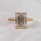 Signature Emilio 3-3.5ct Emerald Cut Solitaire Ring image 6