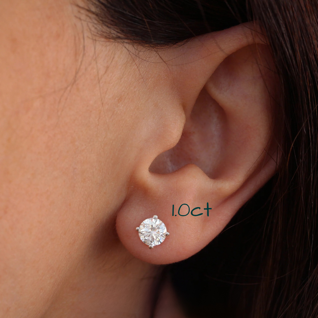 Sashi Moissanite Martini Set Stud Earrings image 5