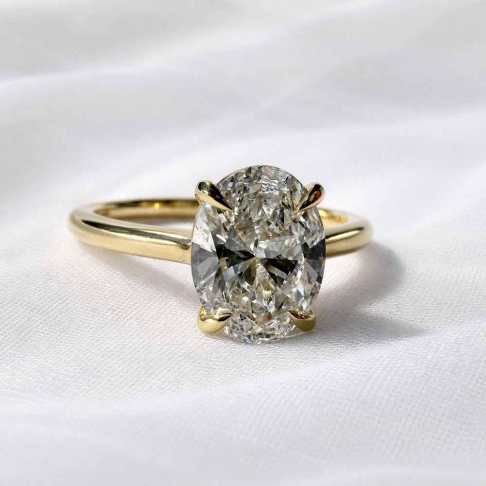 Signature Violet 1-1.5ct Oval Solitaire Ring image 6