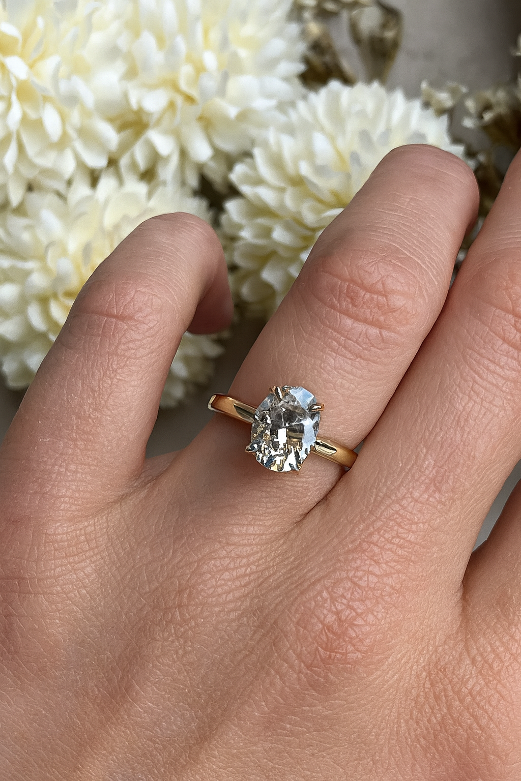 Signature Violet 1-1.5ct Oval Solitaire Ring image 1