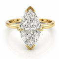 Signature Freya 2ct Moissanite Marquise Half Bezel Ring image 0