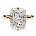 Athena 3ct Elongated Cushion Cut Tulip Setting Ring - M and F Series image 0