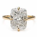 Athena 3ct Elongated Cushion Cut Tulip Setting Ring - M and F Series image 0