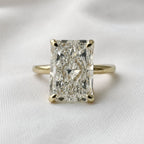 Flavia 4-4.5ct Radiant Engraved Ring