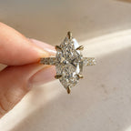 READY TO SHIP - Selena 3.10ct Marquise Lab Diamond Ring
