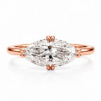 Macey 2ct Marquise East West Ring