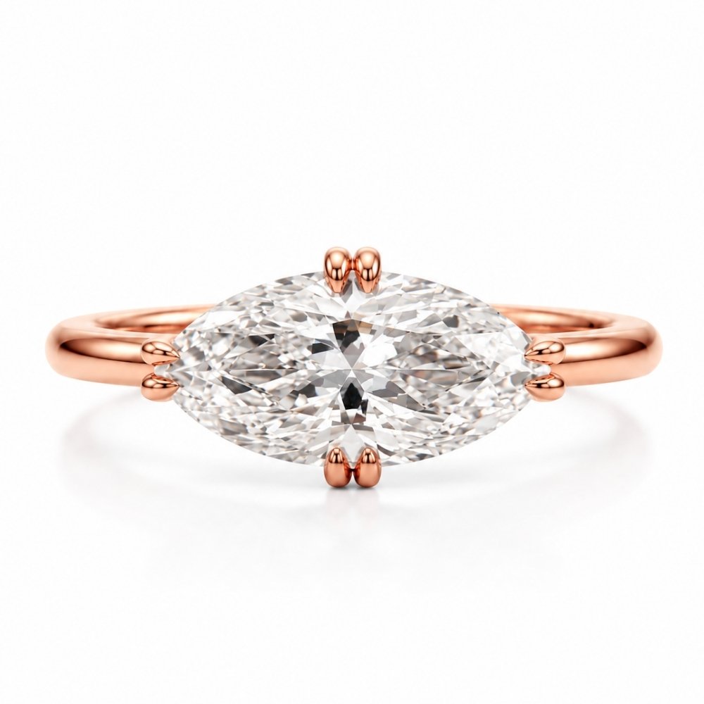 Macey 2ct Marquise East West Ring