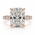 Serena 5ct Elongated Cushion Pave Ring
