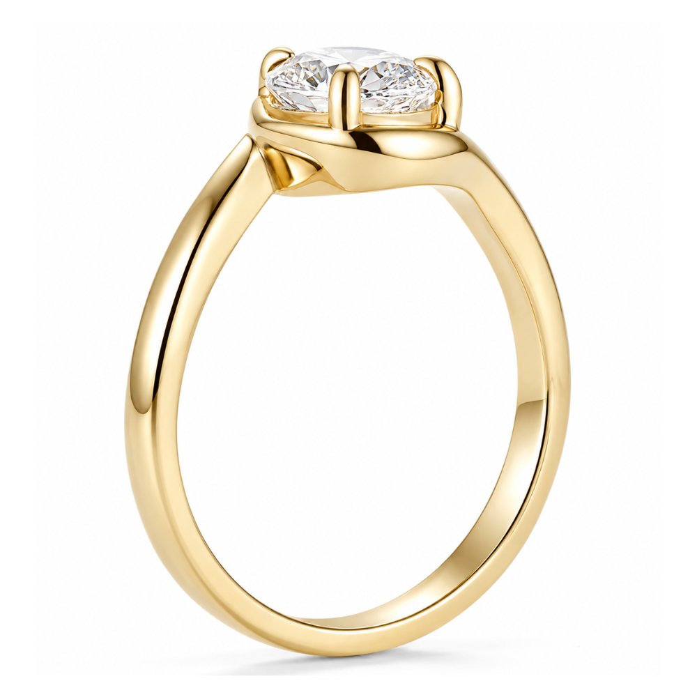 Kay 3ct Pear Contour Ring