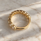 READY TO SHIP - Valentina 2.25CTW Oval 3/4 Eternity Band