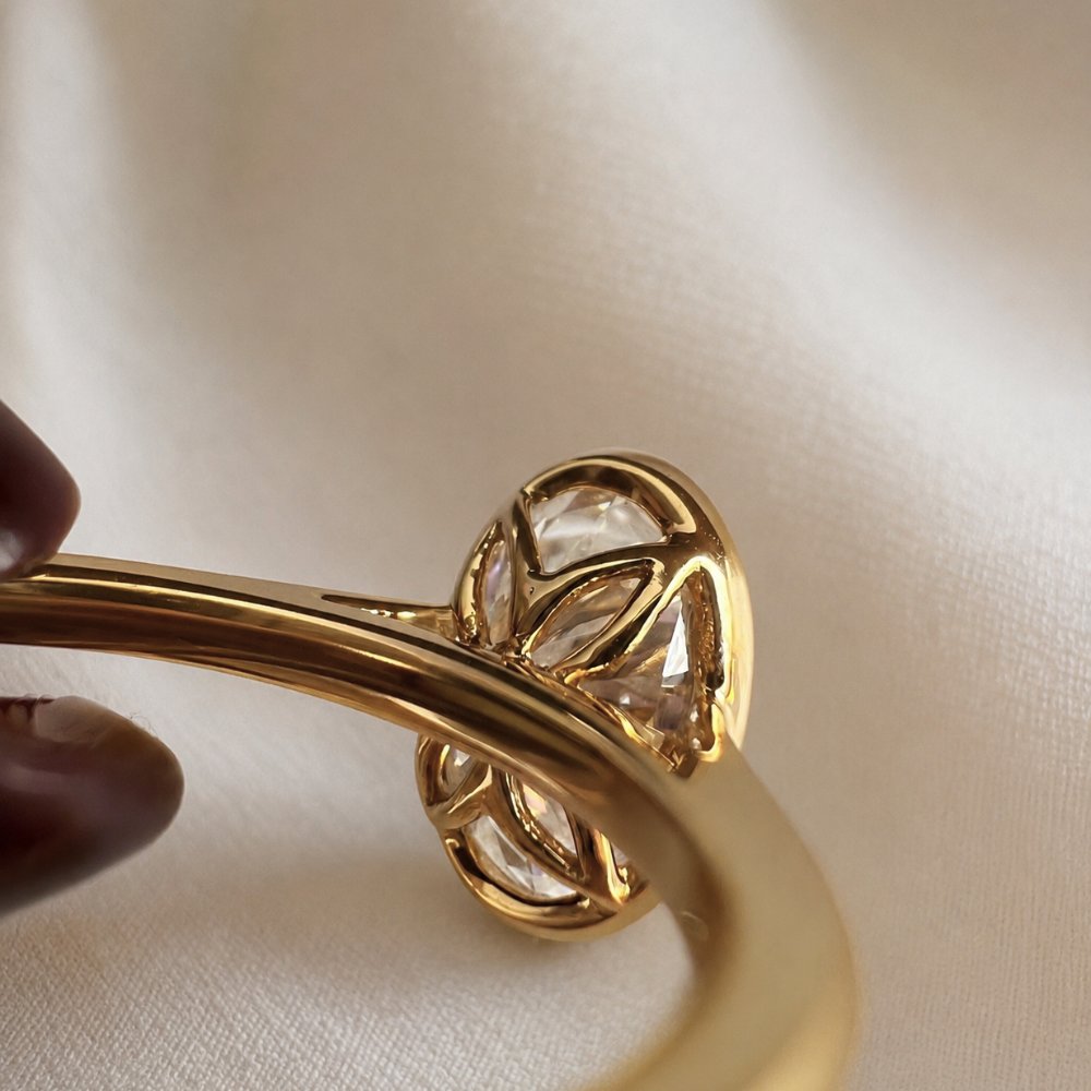 Bianca 2.5ct Oval Bezel Ring