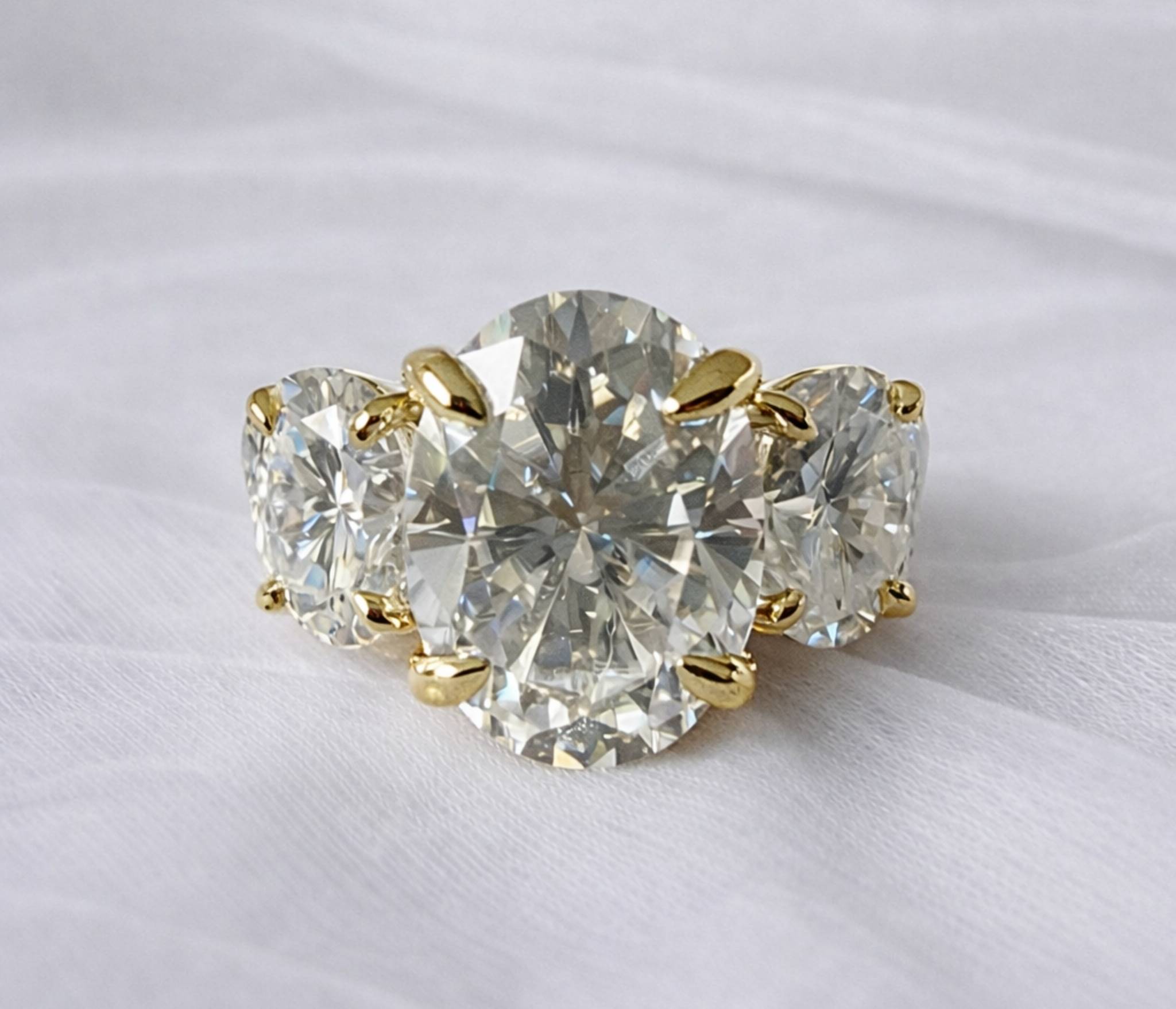 Signature Georgina 6CTW Oval Trilogy Ring image 9