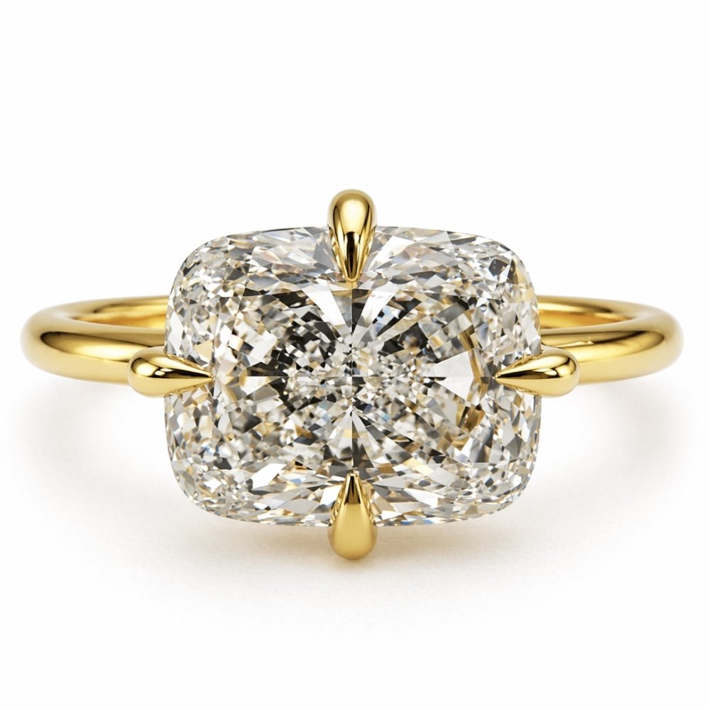 Signature Kristy 2ct East West Elongated Cushion Cut Ring image 0