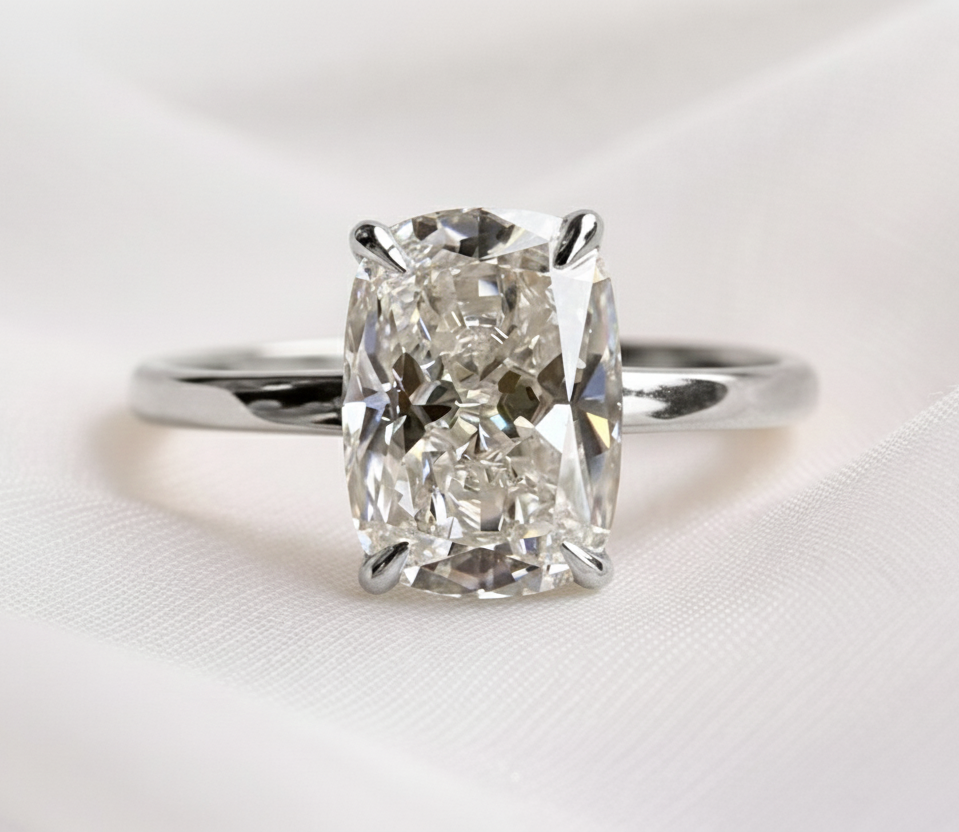 Signature Caroline 2ct Elongated Cushion Cut Solitaire Ring image 8