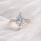 Signature Selena 3.5ct Marquise Cut with Pave Ring image 6