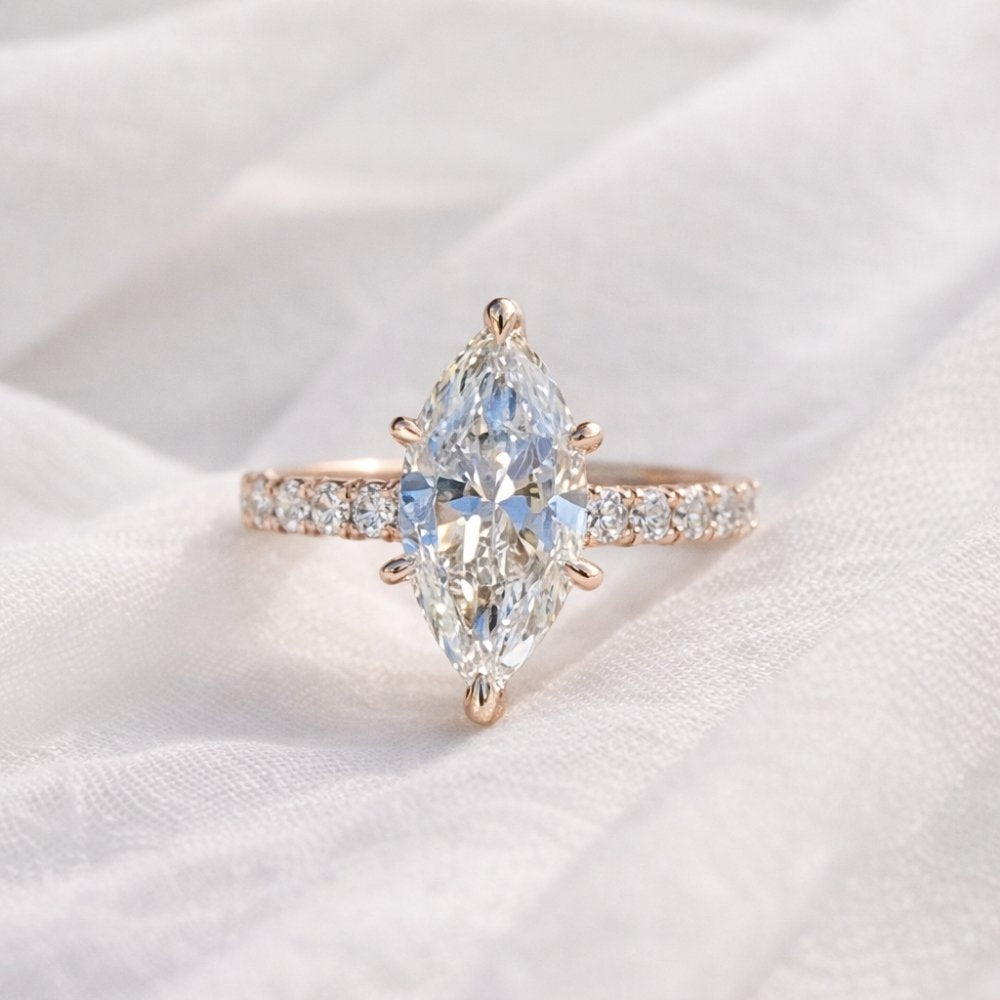 Signature Selena 3.5ct Marquise Cut with Pave Ring image 6