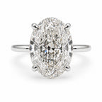Signature Daisy Oval Cut 5ct Cathedral Ring image 8