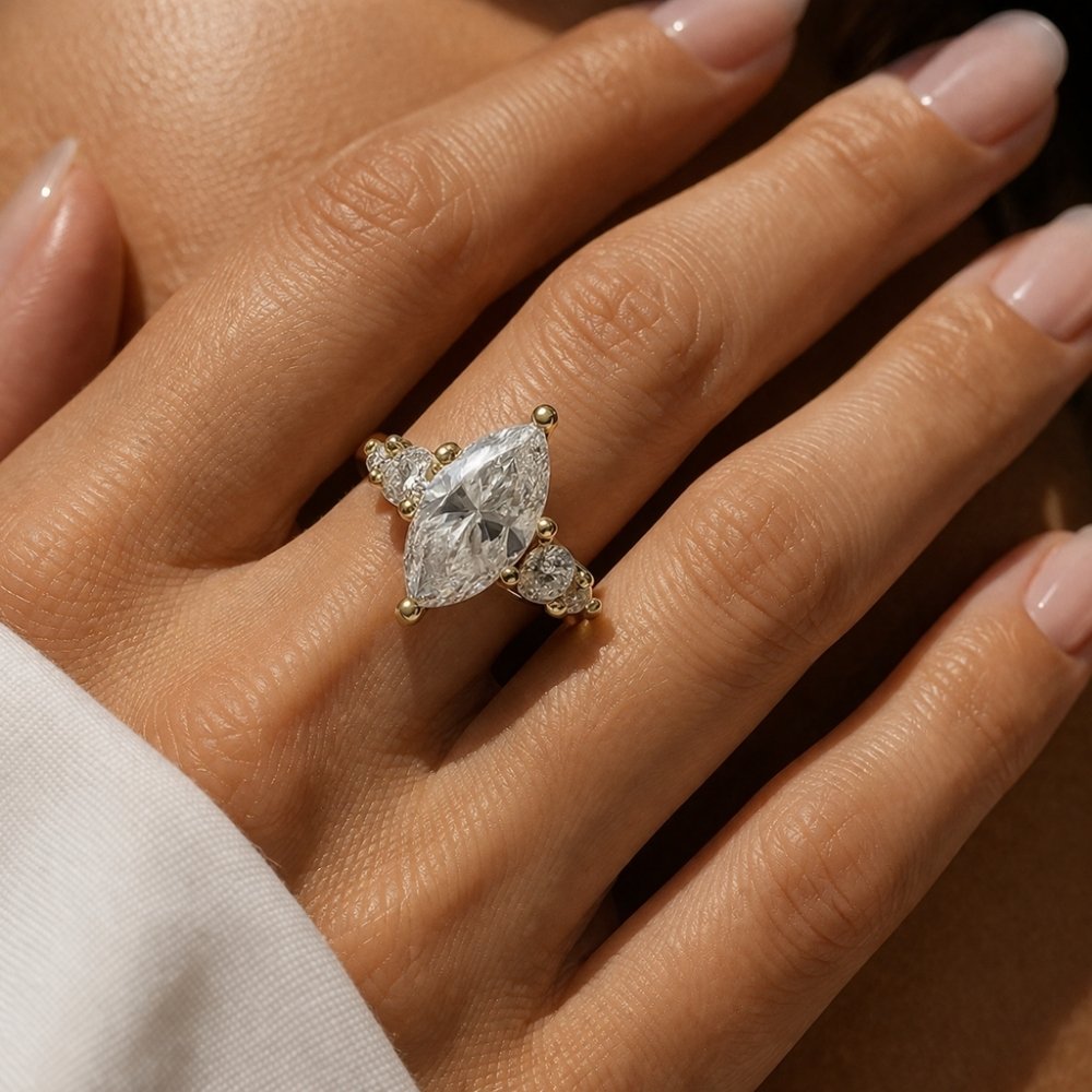 Signature Megan 3ct Marquise Cut Ring image 1