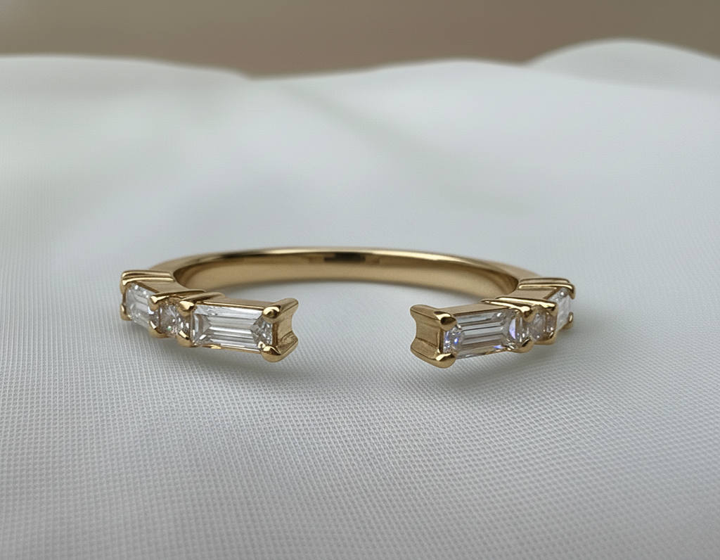 Signature Natalie East West Baguette and Round Cut Band image 5