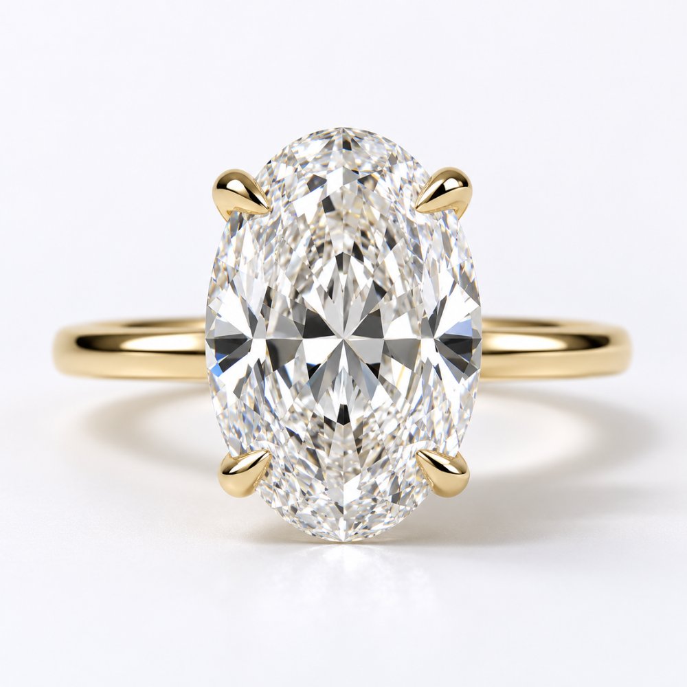 Ivy 4ct Oval Trellis Ring