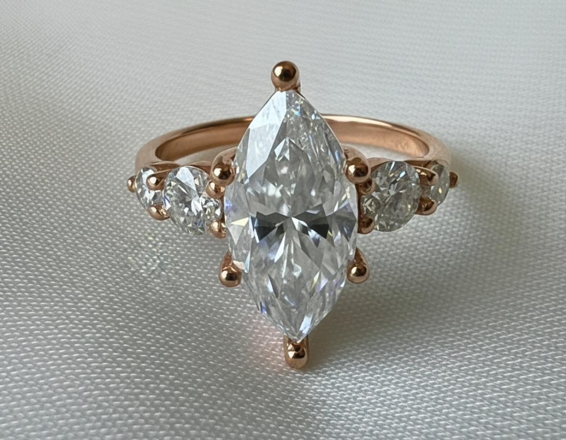 Signature Megan 3ct Marquise Cut Ring image 4