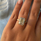 Signature Emilio 3-3.5ct Emerald Cut Solitaire Ring image 1