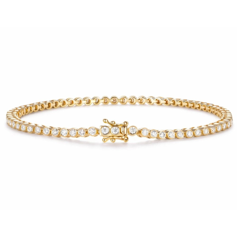 Briana 1.5CTW Lab Diamond Bezel Tennis Bracelet image 0
