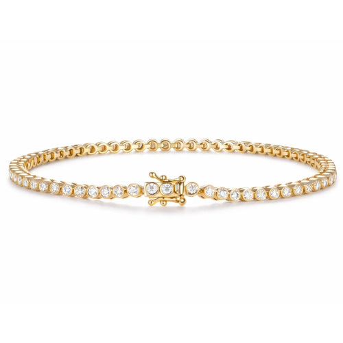 Briana 1.5CTW Lab Diamond Bezel Tennis Bracelet image 0
